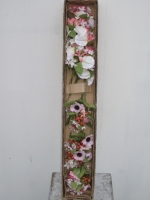 Bloemensteker roze/lila gemengd 17cm - 24 stuks 